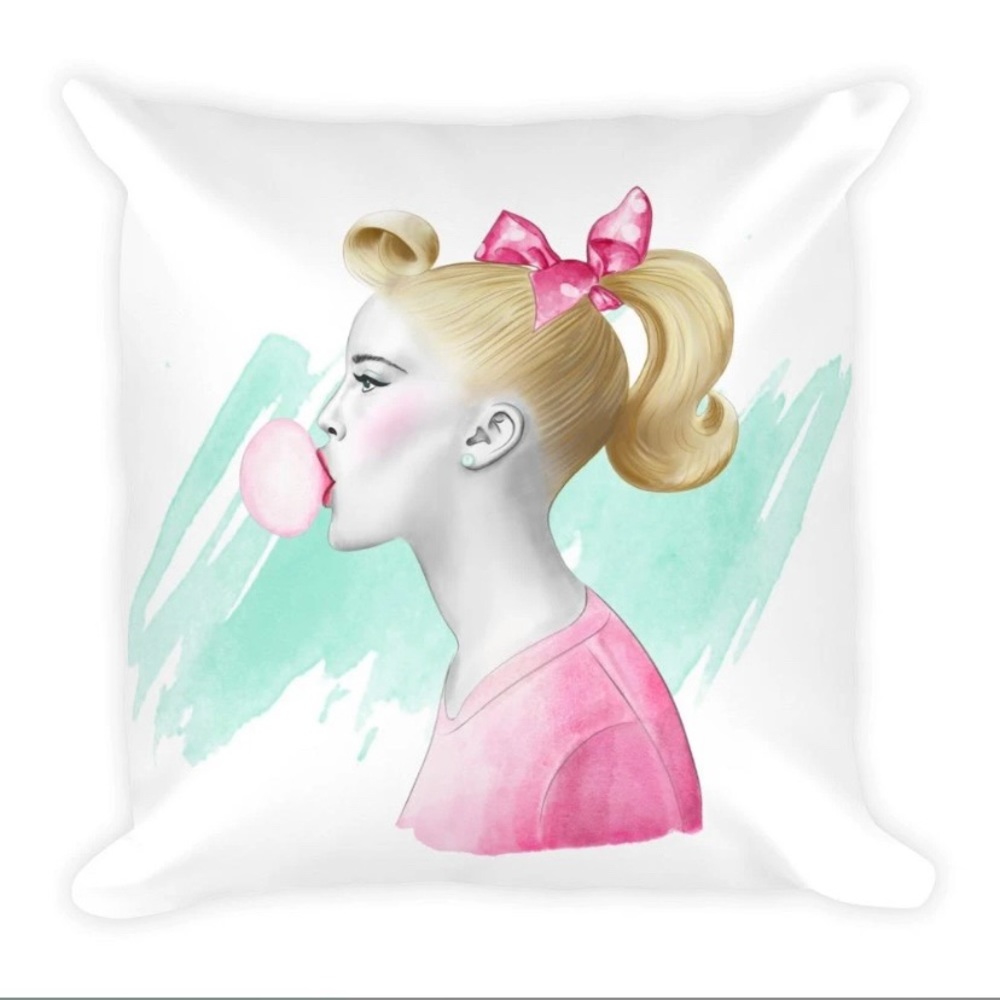 Decorative pillow with insert
